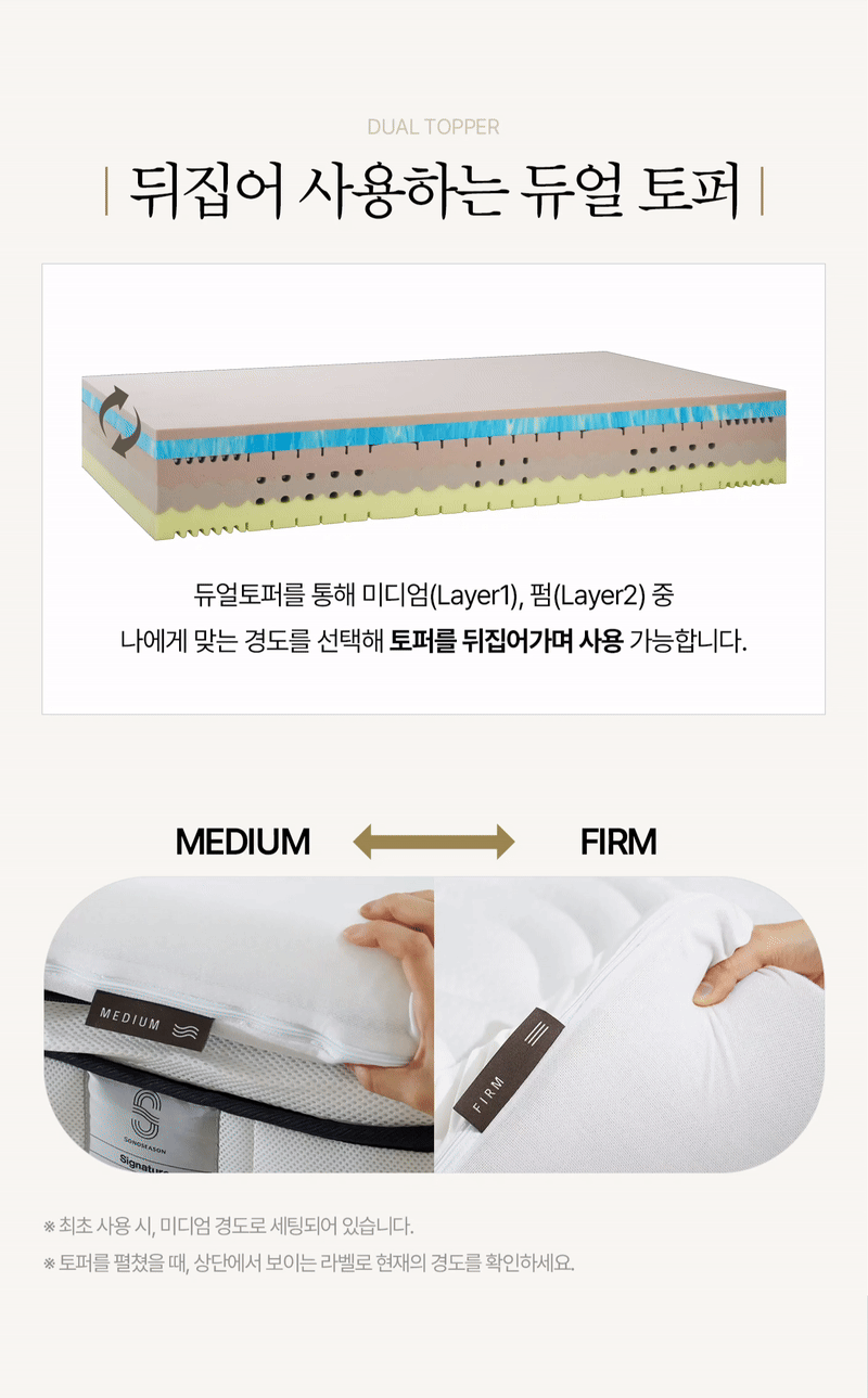 [소노시즌] 시그니쳐 매트리스 (LK) SI_LK_R72 [페이] 상세 이미지 3